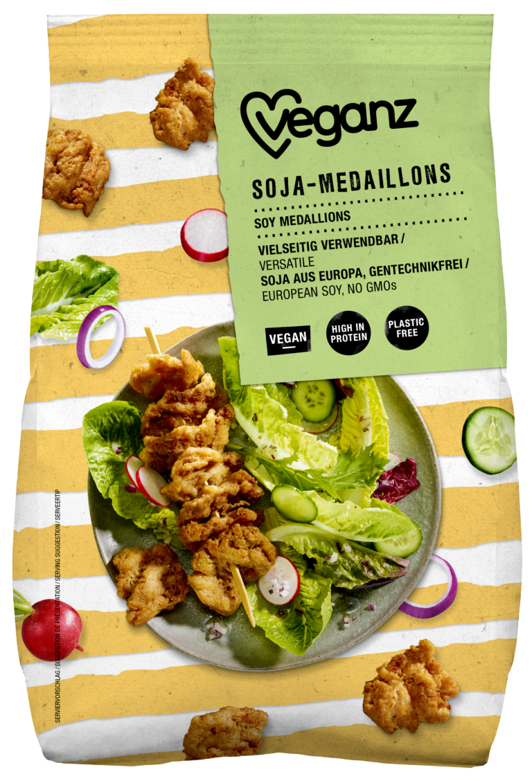 Veganz SojaMedaillons Machs dir einfach mit vegan Basics!