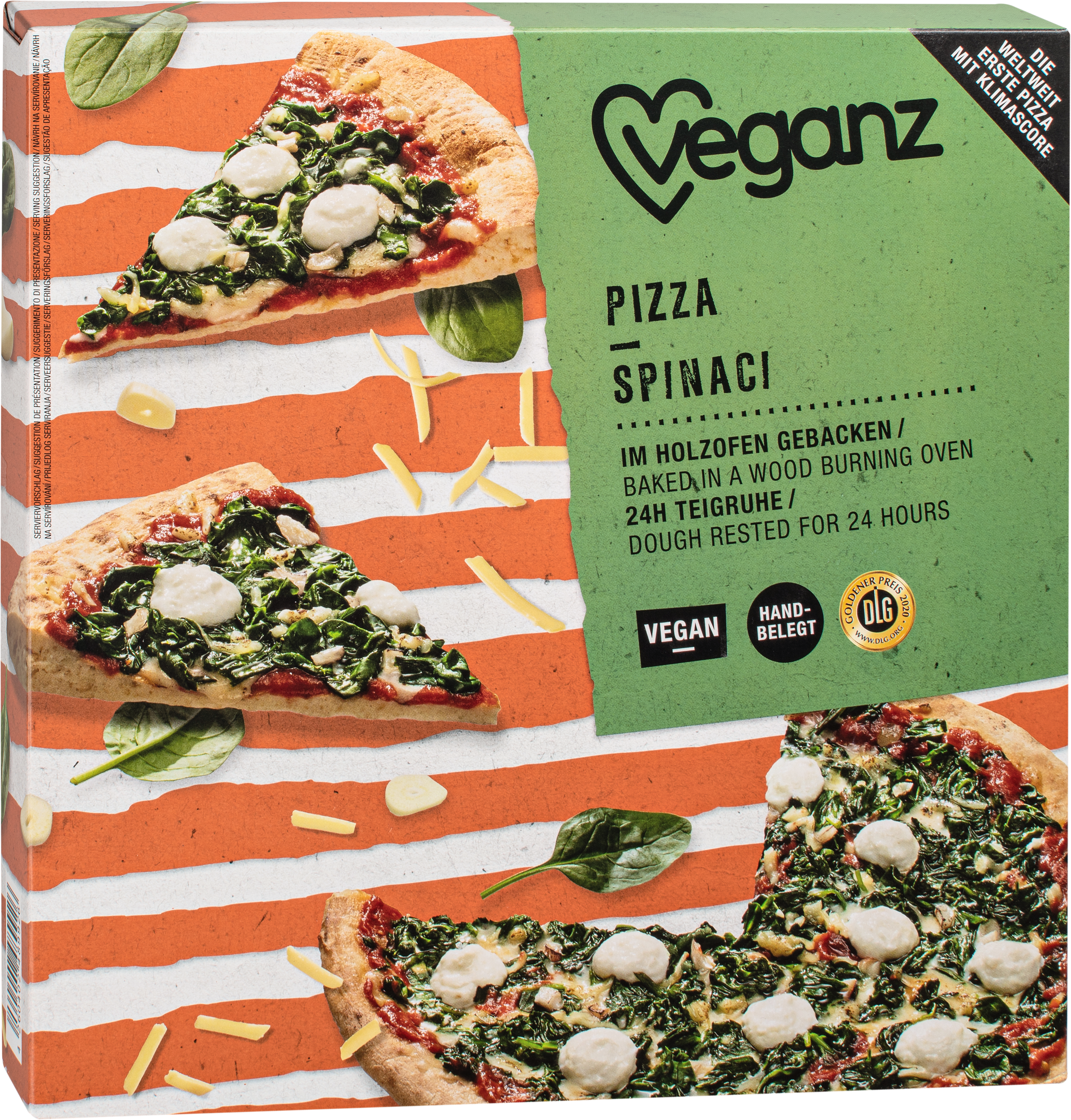 Veganz Pizza Spinaci Die Vegane Spinatpizza Nach Italienischer Art