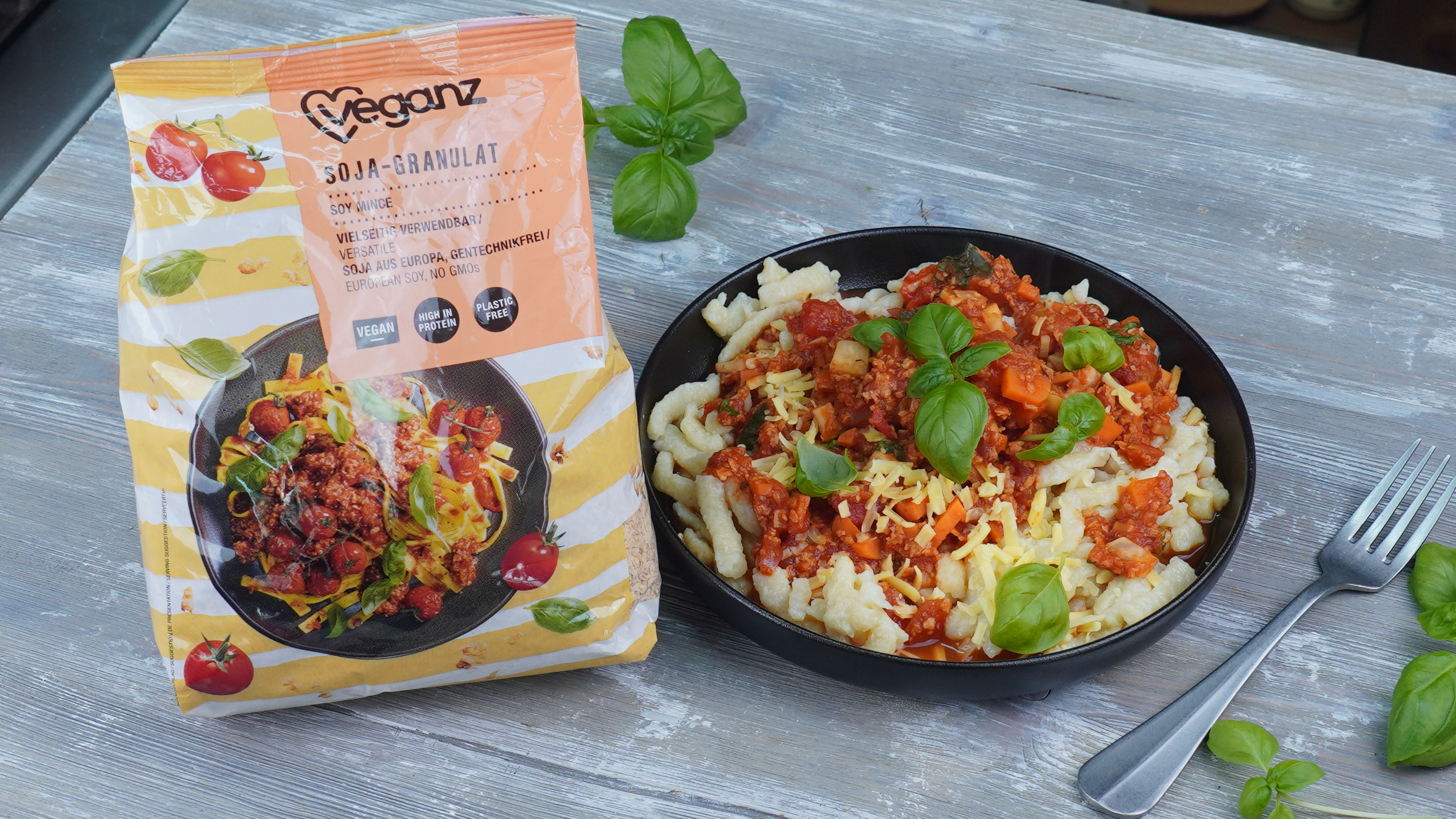 Einfache vegane Bolognese