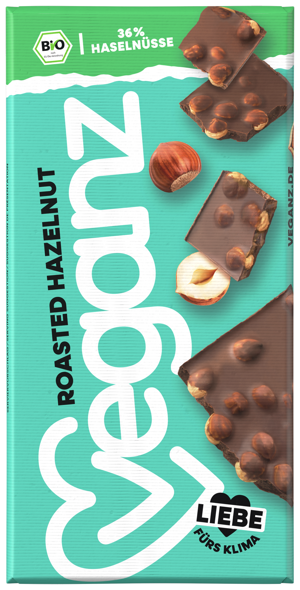 Organic Veganz Roasted Hazelnut – Vegan Chocolate with Hazelnuts!